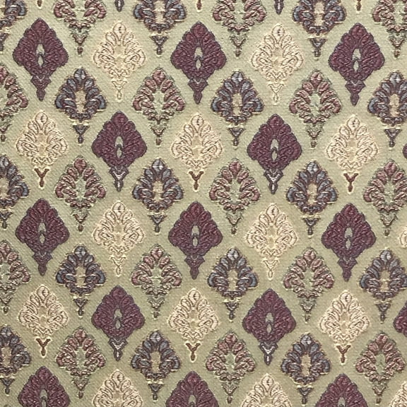 Decora Furnishings Luxurious Premium Mughal Chandelier Vintage Design Jacquard Fabric for Upholstery, Window Treatments and Craft - 54 inches Width - Fabric by The Yard (Peach)