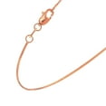 thumbnail image 6 of JewelStop 14Kt 24" Rose Gold 0.8mm Shiny Classic Box Chain with lobster Clasp, 6 of 6