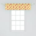 thumbnail image 2 of Ambesonne Roses Window Valance, Vintage Theme Feminine Petals, 54" X 12", Pastel Yellow and Coral, 2 of 3