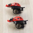 thumbnail image 1 of CHICHUMID 2Pcs Cycling Bell Sound Horn Alert Pedestrians Ladybug Bike Red Plastic, 1 of 5