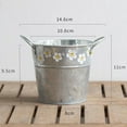 thumbnail image 4 of Maceta de cestas, de almacenamiento, cestas de prevención del maceta de Metal para plantas y flores, portalápices, almacenamiento de shamjiam  cubos de hojalata para boda, 4 of 4