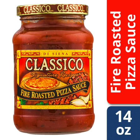 (3 Pack) Classico Signature Recipes Fire Roasted Pizza Sauce, 14 oz (The Best Homemade Pizza Sauce)