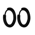 thumbnail image 2 of Aoanydony Silver Hoop Earrings for Women Unique Design Stainless Steel Glossy Durability Fashionable Lip Jewelry Accessories black 2.5*16mm, 2 of 6