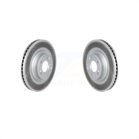 Genius Front Coated Disc Brake Rotors Pair for Car 2009-2011 Hyundai Genesis 3.8L KG-101515