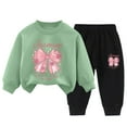 thumbnail image 4 of TAmten Girls Outfit Sets 2 Pieces Long Sleeve Pullover Printed Girls Clothing Sets Size 5-6 Years, 4 of 4