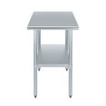thumbnail image 2 of AmGood 30 in. x 24 in. Stainless Steel Table | Metal Utility Kitchen Prep Work Table | NSF, 2 of 9