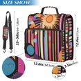 thumbnail image 2 of FORMRS Zipper Binder with Shoulder Strap 2-inch Ring 500 Sheet Capacity File Bag, Futuristic Sun, 2 of 5