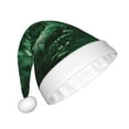 thumbnail image 2 of Cauagu Ferns Leave Green Foliage for Adult Christmas Hat,1-Pack Xmas Holiday Hat Santa Hat for Women & Men Festive Headwear Accessories Fit for Christmas/New Year/Party, 2 of 6