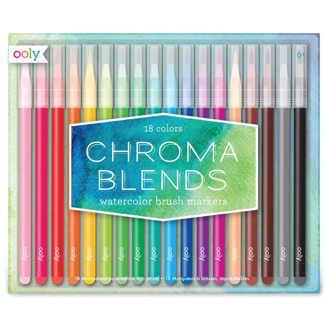 Chroma Blends Watercolor Brush Markers - Set of 18 (Other)