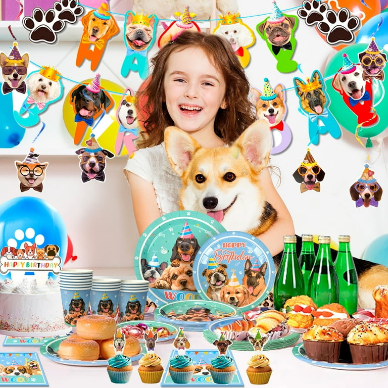 Puppy Dog Party Supplies, 97pcs Dog Themed Party Decorations