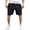 Black, variant on Hauaitttt Men's Casual Mid Waist Shorts Pant Solid Splice Pocket Knee Length Shorts Casual Loose Fashion Pant Short Pole Sweat Pants Casual Track Pants 42x29 Mens Pants Thrill Sweatpants Boy 9 10