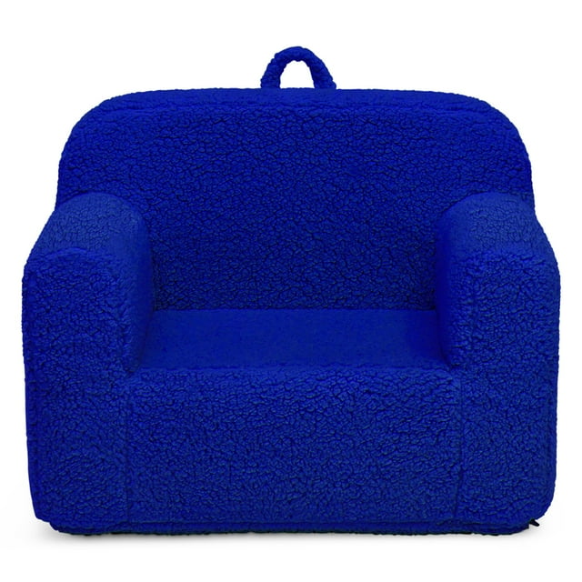 Silla infantil de espuma Delta Children Sherpa Royal Blue, 64 x 46 x 47 cm