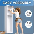 thumbnail image 6 of Metal Cleaning Storage Cabinet 1 Door, Utility Locker for Broom Mop Vacuum Household Supplies Organizer, 6 of 7