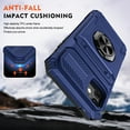 thumbnail image 5 of Dteck Card Holder Case for iPhone 11,Shockproof Silicone + PC Case Ring Stand Heavy Duty Drop Protection Wallet Cover for iPhone 11,Blue, 5 of 7