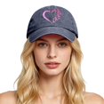 thumbnail image 2 of XIAOCHA Women's Printed Baseball Cap Adjustable Dad Hat Farm Snapback Hat,Navy, 2 of 4