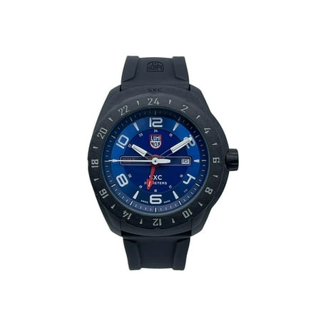 New Luminox SXC Aerospace GMT 46mm Carbon Blue Dial Mens Quartz Watch XX.5023.XS