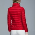 thumbnail image 5 of Bibifish Women's Down Jackets Lightweight Packable High Collar Zip Jackets Stain-Resistant Slim Fit Warm Winter Wear Portable Travel Coats, 5 of 5