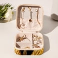 thumbnail image 6 of Thanksgiving Corn Travel Portable Square Earring Organizer with Necklace Holder - Jewelry Box, Display Case - Store Rings, Earrings, Necklaces, Bracelets - Suitable for Girls and Women, 6 of 6