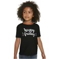 thumbnail image 5 of Happy Friday Weekend Vibes Fun TGIF Girls Kids T Shirt Tees Teen Brisco Brands XS, 5 of 5