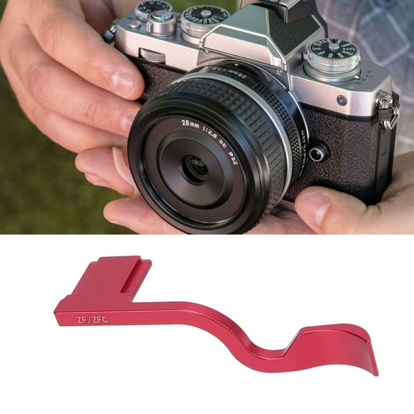 Aluminum Alloy Camera Thumb Grip Metal Thumb Up for ZF ZFC Camera, Hot Shoe Dust Proof Cover, Ergonomic Body Design for Stable Hand Hold