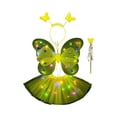 thumbnail image 2 of LED Children Costume Prop for Halloween Christmas Fairy Princess Kids Costume Sets Butterfly Wings Wand Headband Tutu Skirt New Year Gifts for 3 4 5 6 7 8 Years Old Girls, 2 of 3