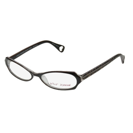 Disney Princess Womens Eyeglasses - New Betsey Johnson Jungle Princess Bj0106 Womens/Ladies Designer Full-Rim Brown / Leopard Print Frame Demo Lenses 52-16-135 Eyeglasses/Eye Glasses
