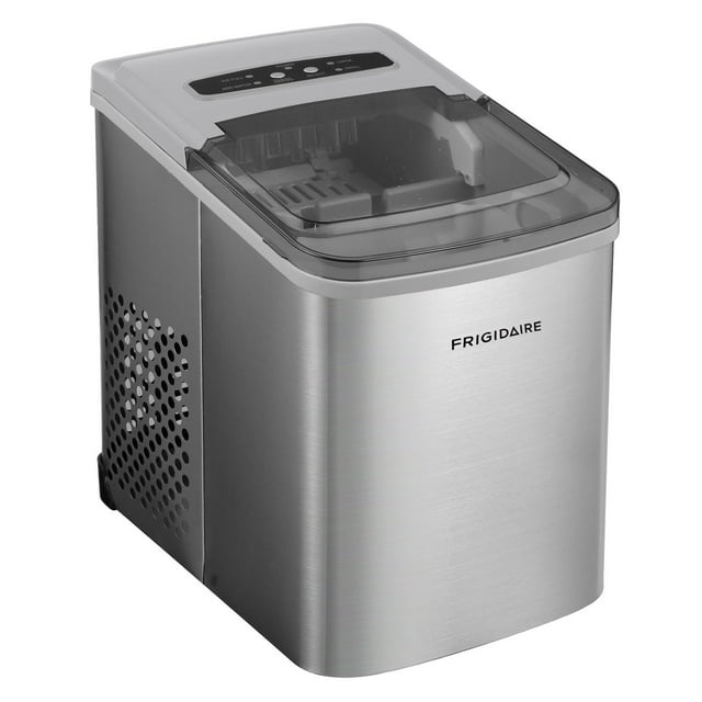 Frigidaire Machine à Glaçons Autonettoyante 11,8 kg (26 lb), Acier Inoxydable