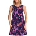 thumbnail image 1 of Kdxio Robe d'Été Sans Manches Imprimé Attrape-Rêves pour Femmes Décontractée de Plage avec Poche, 1 of 7