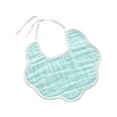 thumbnail image 2 of HAOTAGS Newborn Baby Cute Teething Bib Saliva Towel Solid Color Cotton Gauze Frenulum Mint Green Size One Size, 2 of 6
