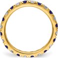 thumbnail image 3 of 14K Yellow Gold Lab Grown Diamond Si1/Si2 G H I & Cr Blue Sapp Eternity Band (Size 8) Made In India et0048-csa-070-8ylg, 3 of 6