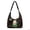Black Christmas Dessert Print, variant on Green Christmas Elf Printed Padded Hobo Bag for Women, Large Capacity Crossbody Purse with Matching Pendant Adjustable Strap for Winter Travel Holiday Shopping Daily Use