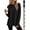 Black, variant on Womens Oversized Crewneck Sweatshirts Scalloped Casual Pullover Tops,Tunic Top Long Sleeve Shirt Solid Color Loose Fit Casual Blouse Fall Sweatshirts for Women for Fall Winter Daily Lounge Wear