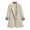 Apricot M, variant on Women Suit Coat Lapel 3/4 Sleeve Striped Cuffs Suit Jacket Single Button Pockets Design Loose Fit Business Workwear