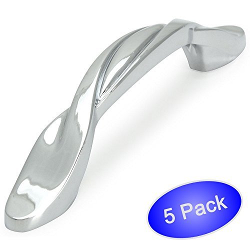 Cosmas 9009CH Polished Chrome Twist Hardware Handle Pull 3