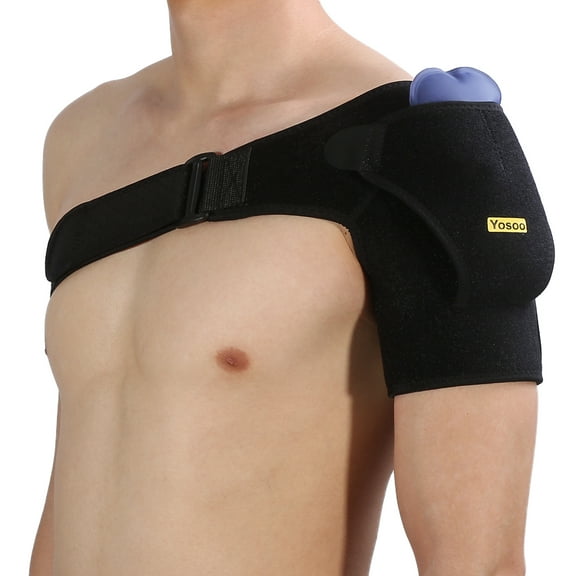 WALFRONT Shoulder Brace, Breathable Shoulder Support,Yosoo Shoulder Brace with Pressure Pad Breathable Shoulder Support for Rotator Cuff