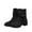 Z-Black, variant on Women's Wide Width Boots Low Heel Side Zipper Slouchy Mid Calf Boots Comfortable Round Toe Fall Winter Casual Short Boots for Women