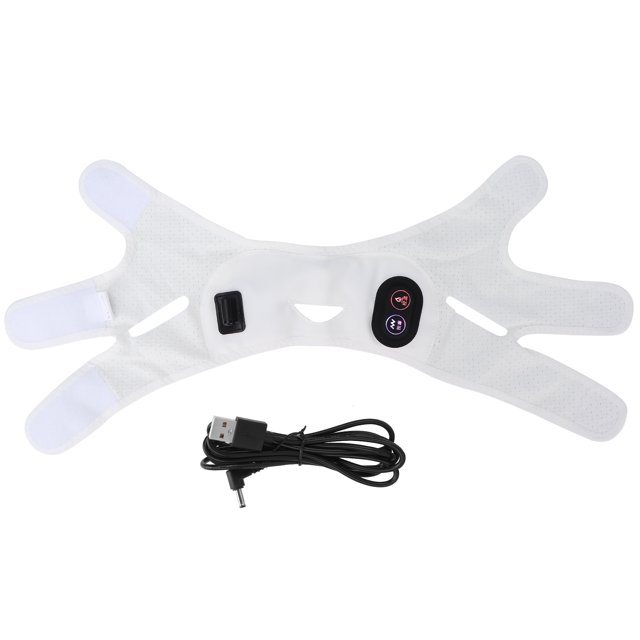Cinturón eléctrico para adelgazar facial, compresa caliente, correa de estiramiento facial, masaje, reductor de papada