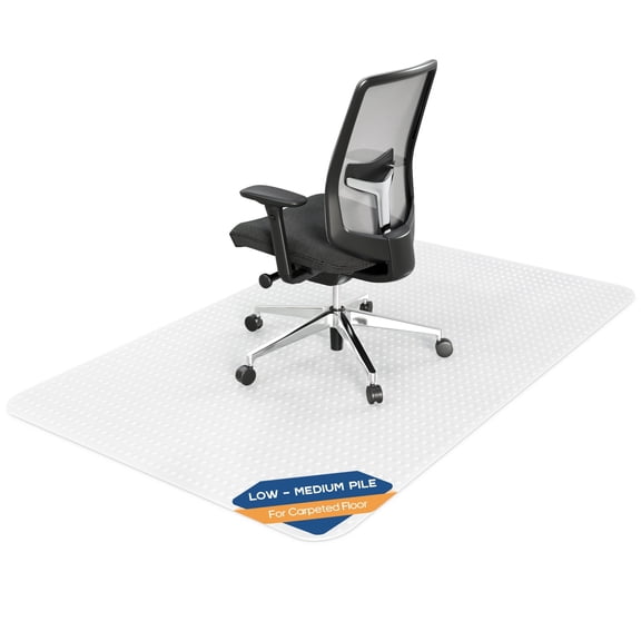Furnibear Office Chair Mat for Carpet Floors, 36x48 Heavy Duty Computer Chair Mat for Rolling Work, Clear