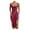 30-red wedding guest dresses for women, variant on Womens Crewneck Solid Color Dress Wedding Guest Dresses Belt Cocktail Party Workwear Slim Fit Pencil Dress Casual Midi Dresses