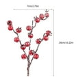 thumbnail image 4 of 10pcs Simulation Bubble Crabapple Branche Noël Soir Fête Décor(Rouge), 4 of 10