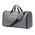 thumbnail image 1 of Bolsa de ropa de viaje, maleta para vestir colgante 2 en 1 para viajes de negocios Gris, 1 of 8