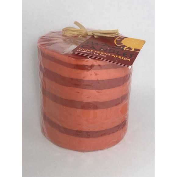 Swazi Candles, Pillar Orange Lollipop
