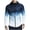 Blue, variant on Herrnalise Men's Fall Fashion Jacket Baseball Gradient Jacket Sweatshirt Casual Jacket Blue