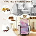 thumbnail image 5 of TSOVTHRID Recliner Chair Cover Non Slip Sofa Covers for Reclining Chairs with Pocket Washable Reclining Chair Furniture Protector Cover for Pets, Purple Pink Marble Texture Print, 5 of 7