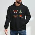 thumbnail image 5 of Men Women Fleece Lined Christmas Tree Snowman Reindeer Sweatshirt Crewneck Long Sleeve Pullover Top Casual Fall Clothes  Workout Shirt, 5 of 8