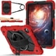 thumbnail image 1 of Funda Resistente a Golpes para Samsung Galaxy Tab S11, Funda Protectora de Silicona + Capa de PC Anti Caída con Asa Giratoria de 360°, Soporte, Correa para el Hombro, Rojo, para Galaxy Tab S11, 1 of 9