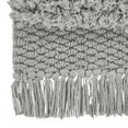 thumbnail image 4 of VCNY Home Savannah Fringe Grey Stripe Cotton Blend Bath Runner Rug, 24" x 60", 4 of 5