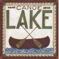 thumbnail image 2 of Shamp, Cindy 15x15 Gold Ornate Wood Framed with Double Matting Museum Art Print Titled - Canoe Lake, 2 of 4