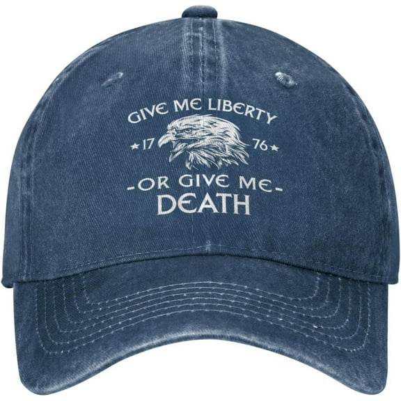 Give Me Liberty Or Give Me Death Novelty Baseball Cap Classic Hat for Men Women Adjustable