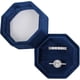thumbnail image 1 of Caja de terciopelo para anillos de joyería WEIHJMXG octagonal azul oscuro, 1 of 4